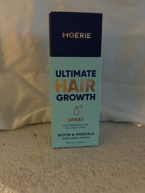 Moerie Ultimate Hair Growth Spray — Mint & Navy Support Formula